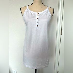 Extra Long White Cami size L